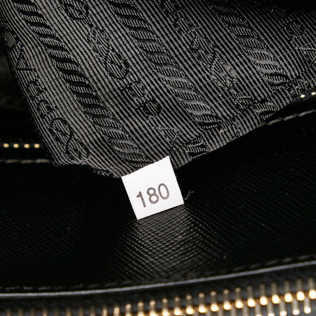 Prada Saffiano Lux Double Zip Galleria Tote Bag (SHG-29110)