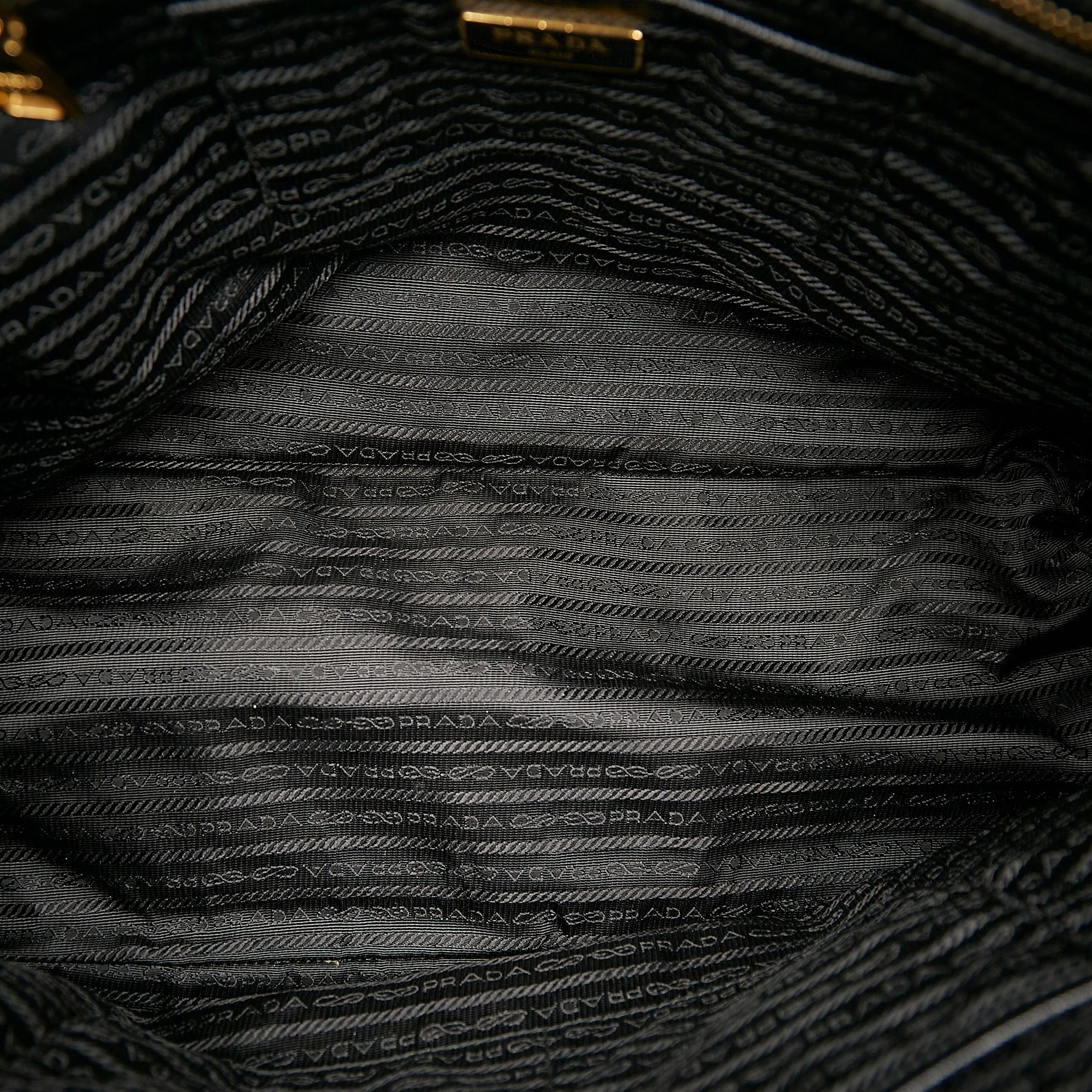 Prada Saffiano Lux Double Zip Galleria Tote Bag (SHG-29110)