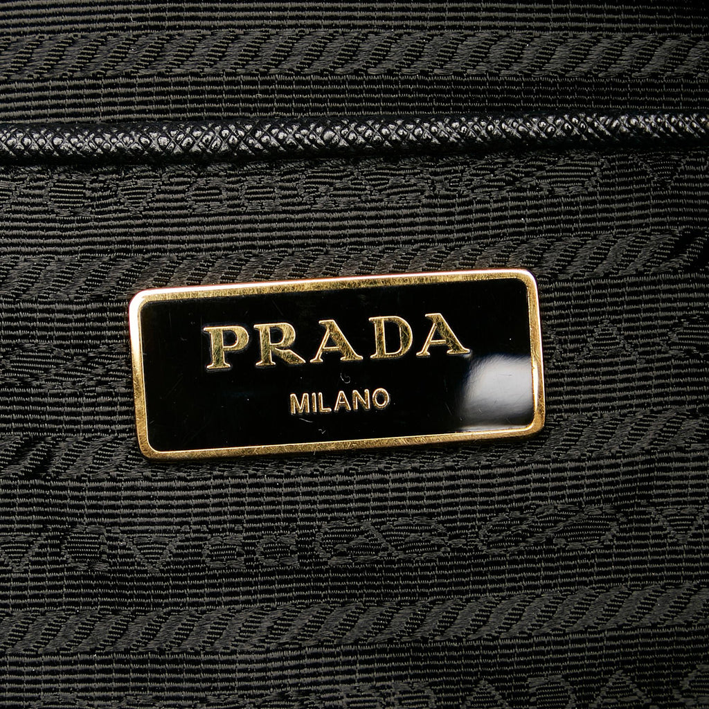Prada Saffiano Lux Double Zip Galleria Tote Bag (SHG-29110)