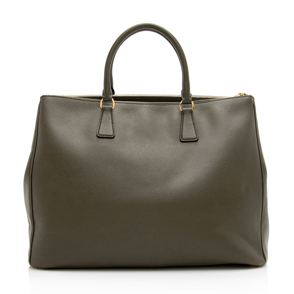 Prada Saffiano Lux Double-Zip Large Tote (SHF-19891)