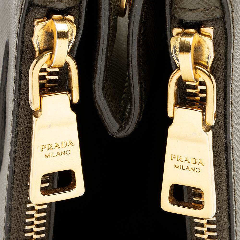 Prada Saffiano Lux Double-Zip Large Tote (SHF-19891)