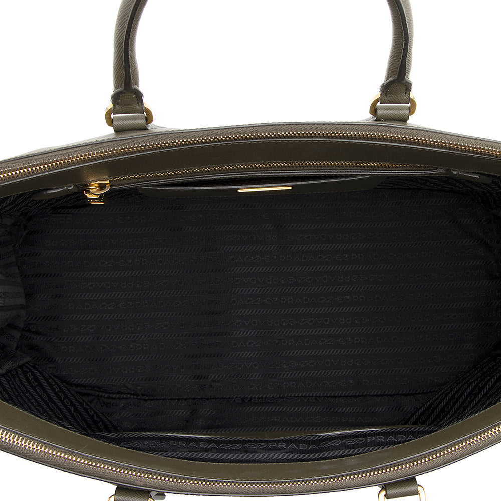 Prada Saffiano Lux Double-Zip Large Tote (SHF-19891)