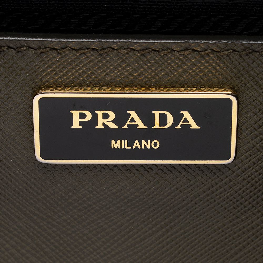 Prada Saffiano Lux Double-Zip Large Tote (SHF-19891)