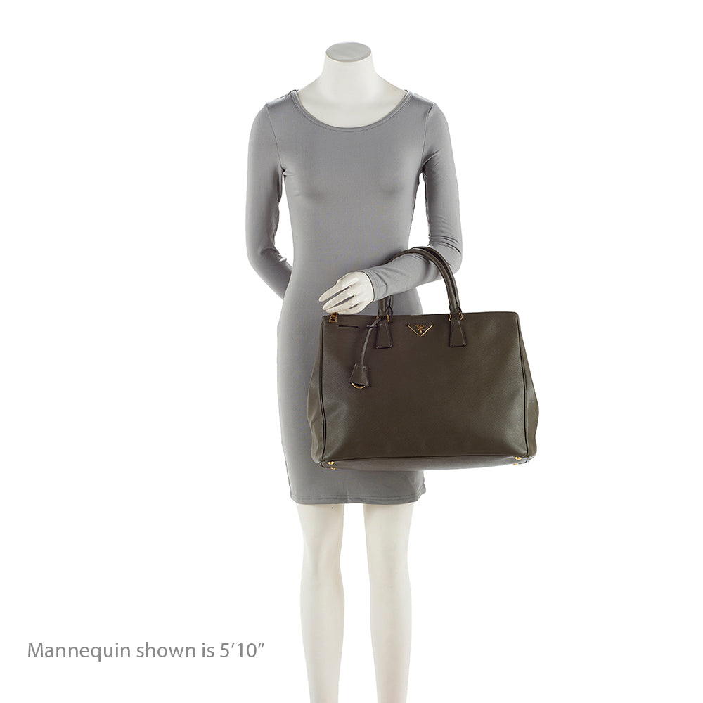 Prada Saffiano Lux Double-Zip Large Tote (SHF-19891)