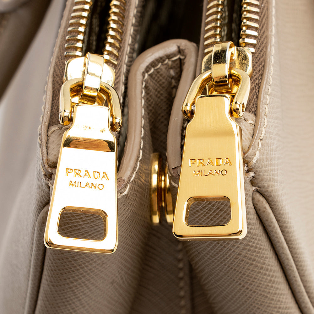 Prada Saffiano Lux Double-Zip Large Tote (SHF-20819)