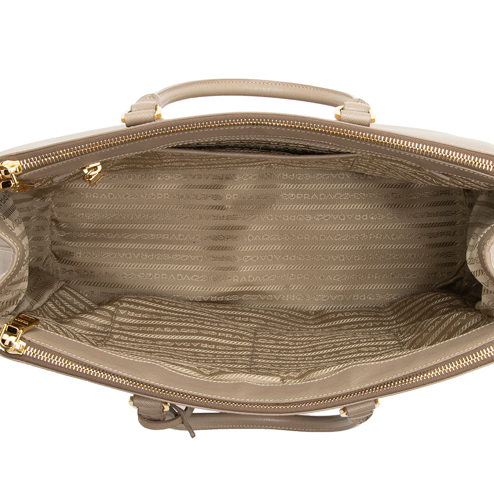 Prada Saffiano Lux Double-Zip Large Tote (SHF-20819)