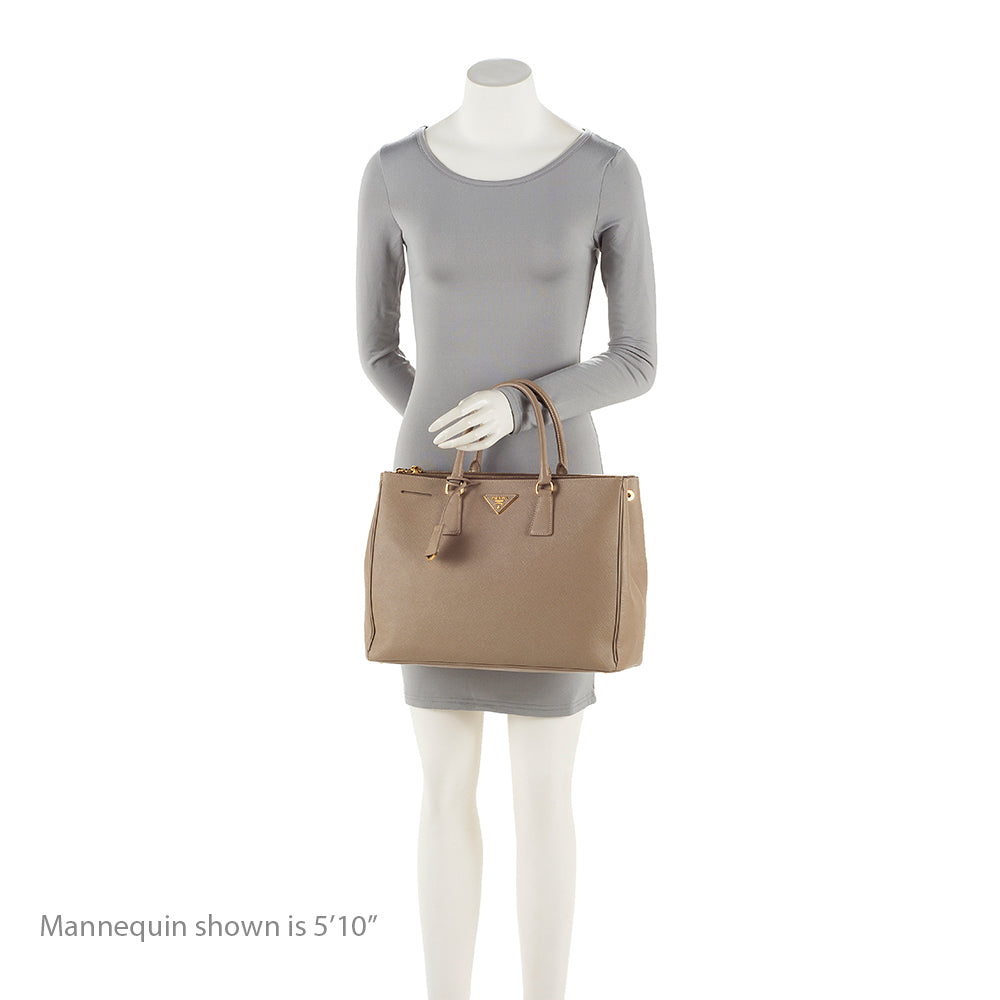 Prada Saffiano Lux Double-Zip Large Tote (SHF-20819)