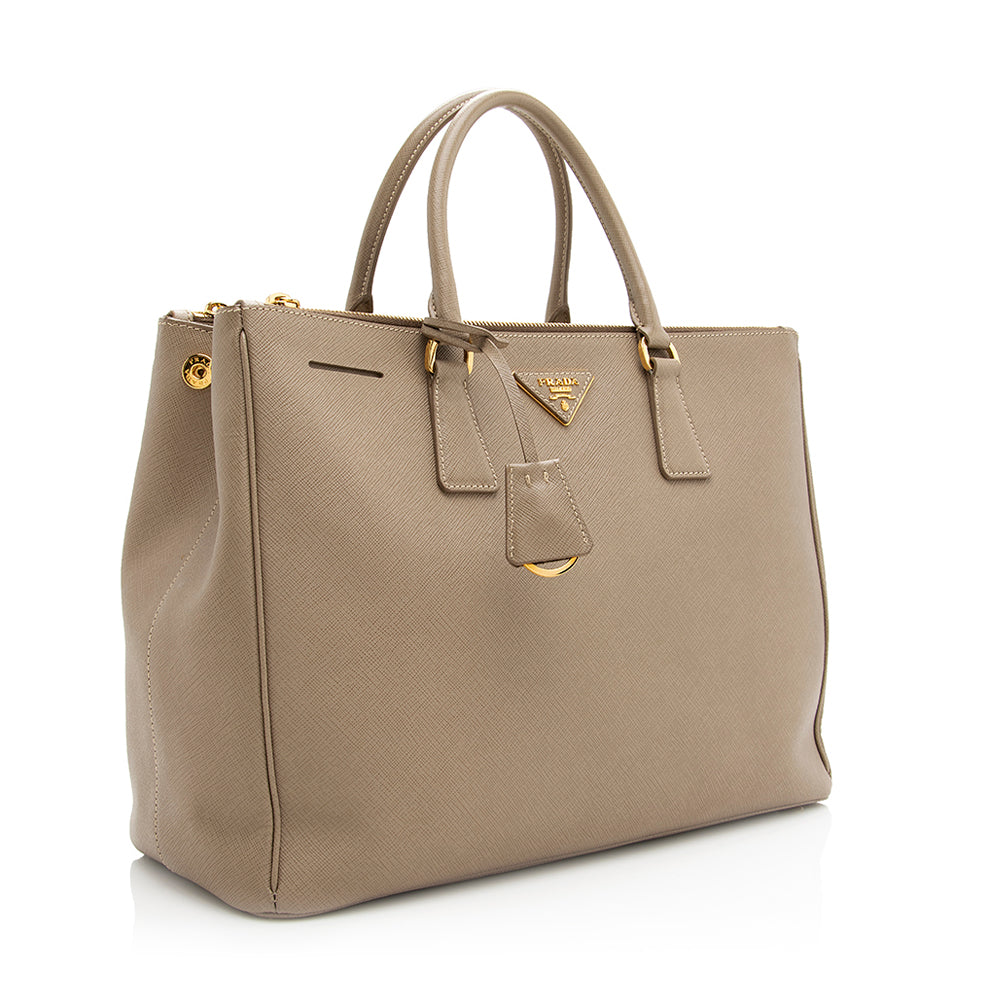 Prada Saffiano Lux Double-Zip Large Tote (SHF-20819)