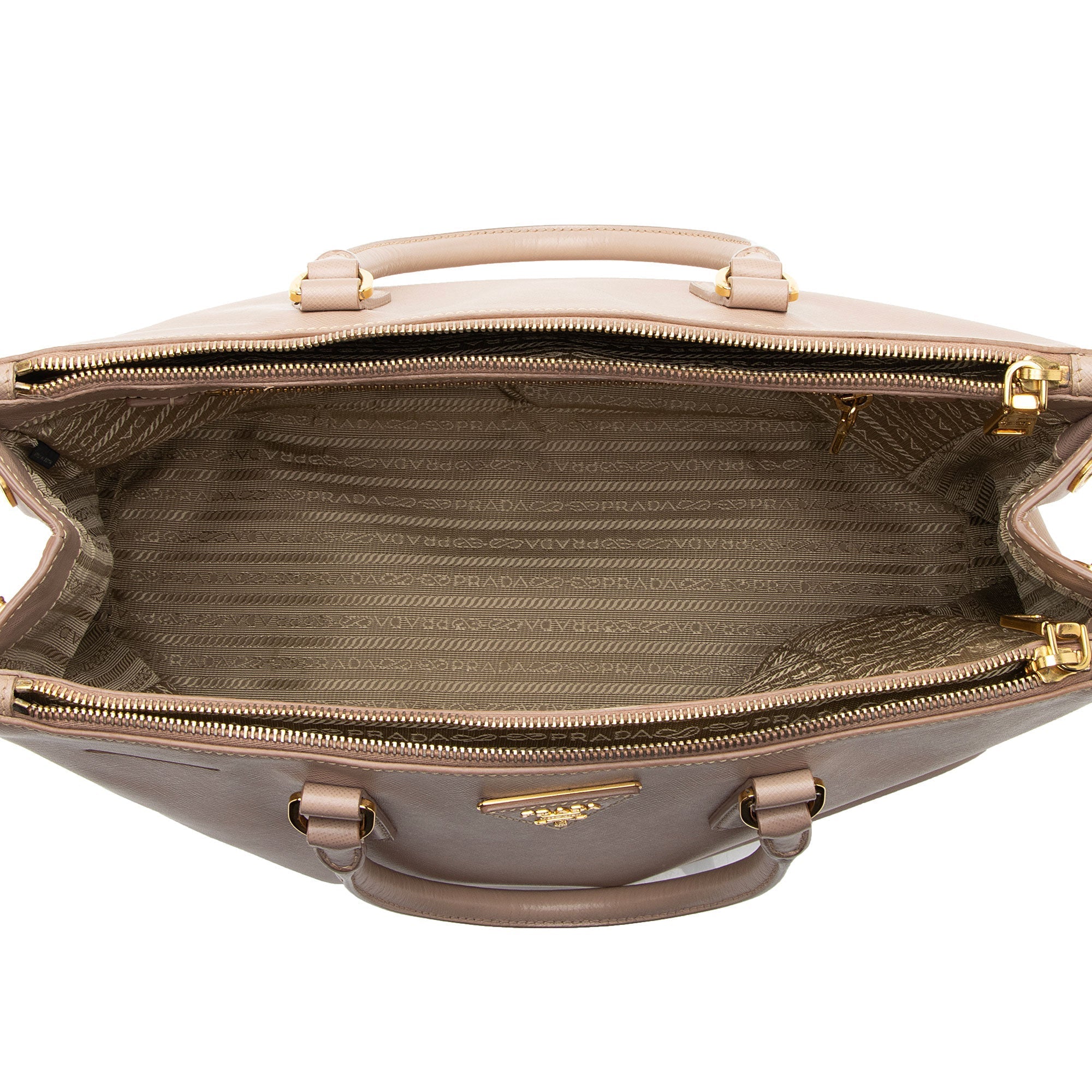 Prada Saffiano Lux Double Zip Large Tote (SHF-hmTCda)