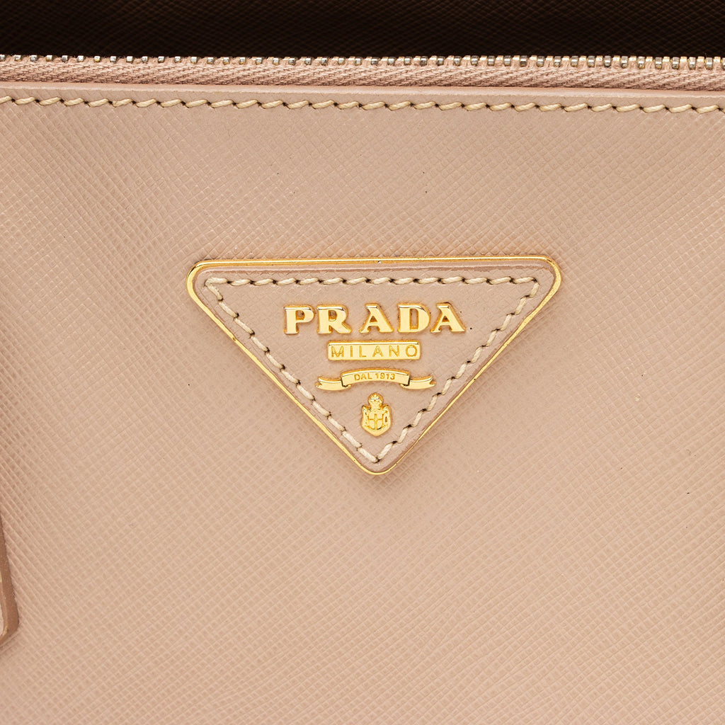 Prada Saffiano Lux Double Zip Large Tote (SHF-hmTCda)
