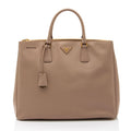 Prada Saffiano Lux Double Zip Large Tote (SHF-0mQq6u)