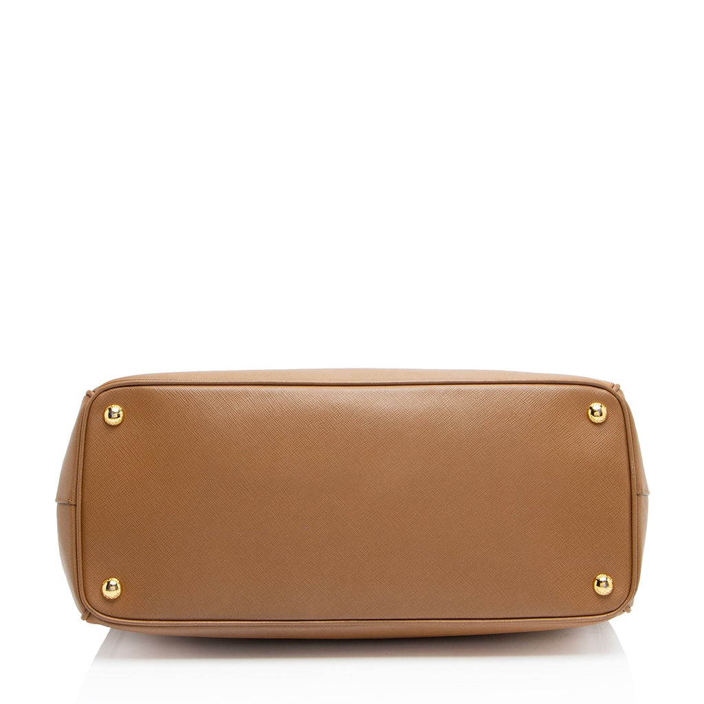 Prada Saffiano Lux Double Zip Large Tote