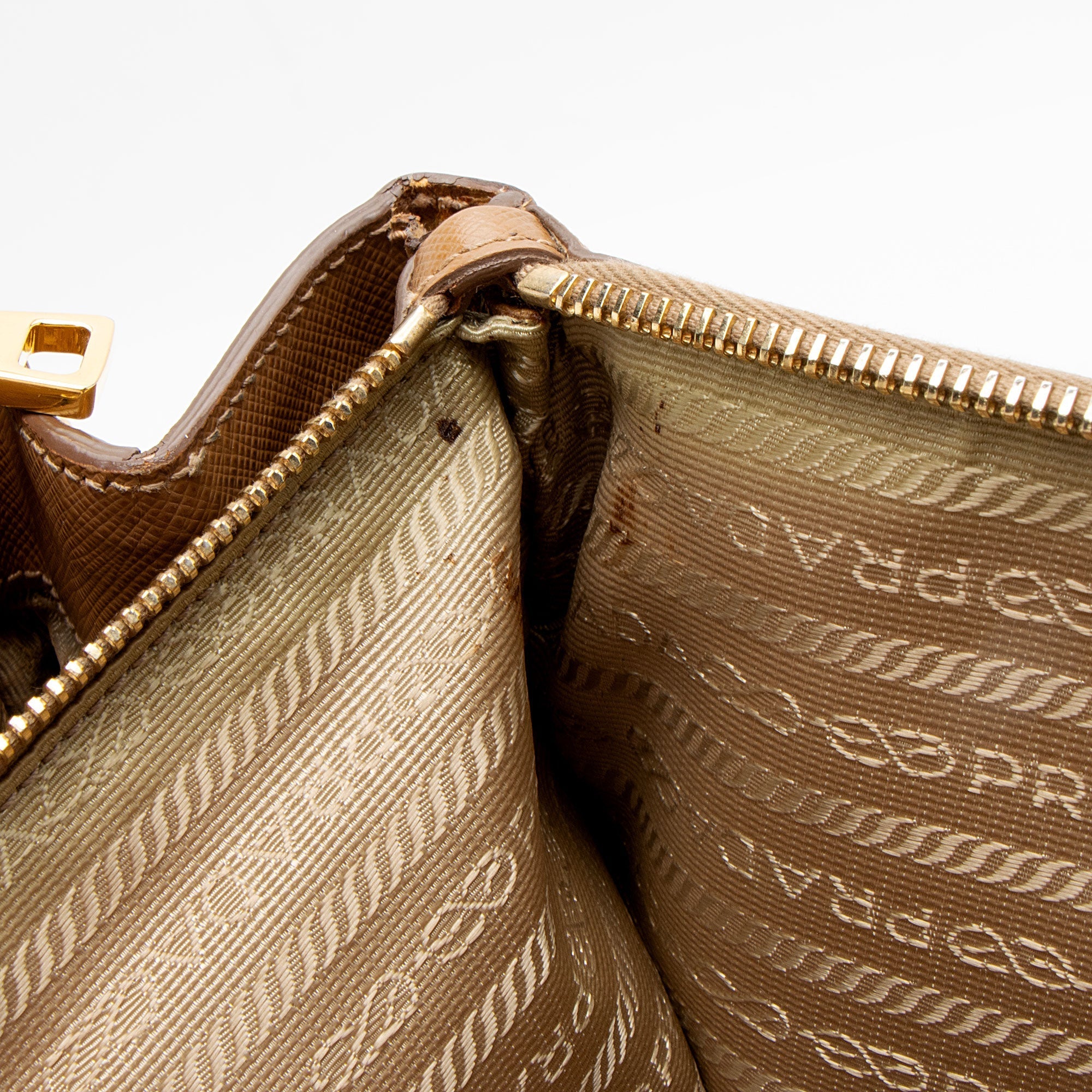 Prada Saffiano Lux Double Zip Large Tote