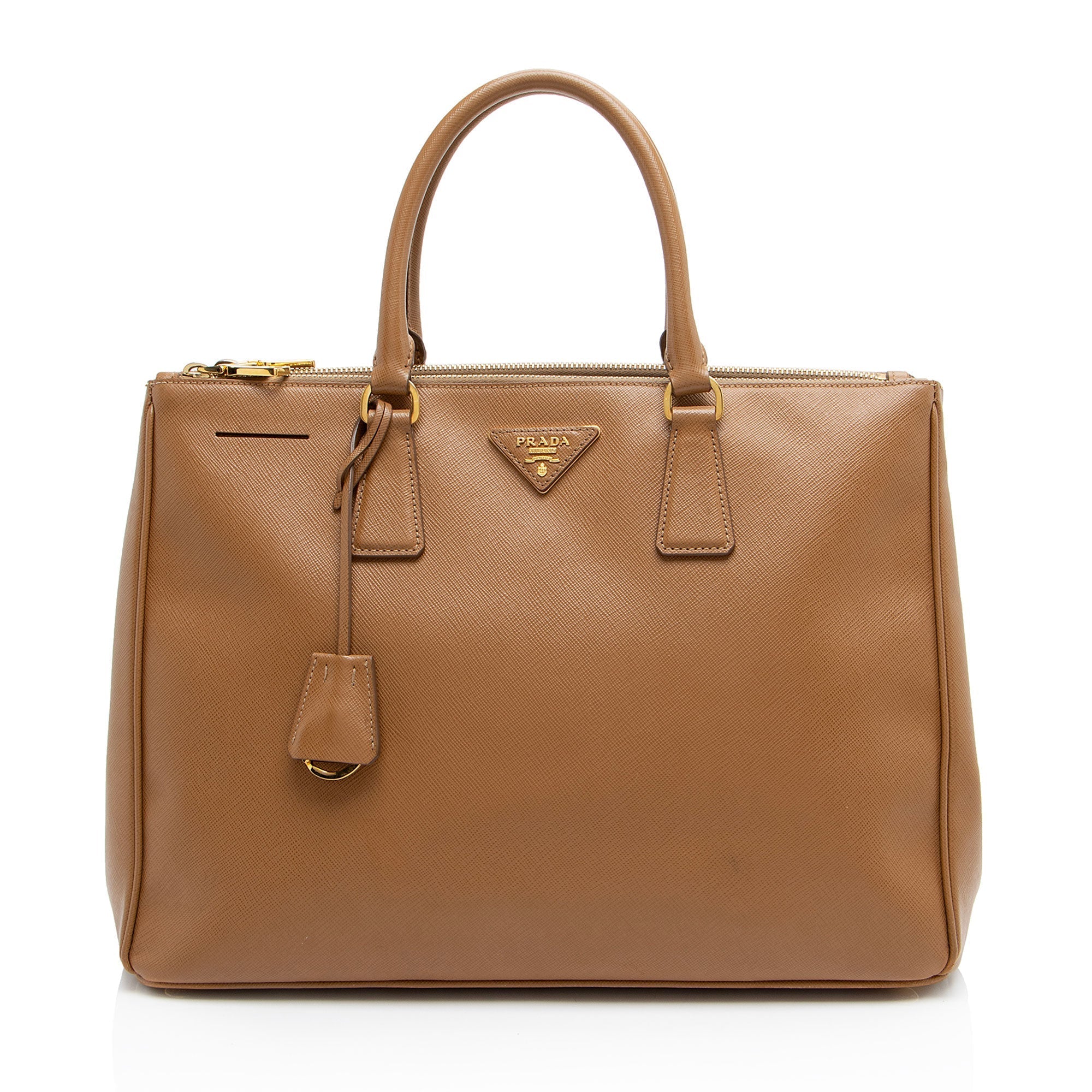 Prada Saffiano Lux Double Zip Large Tote