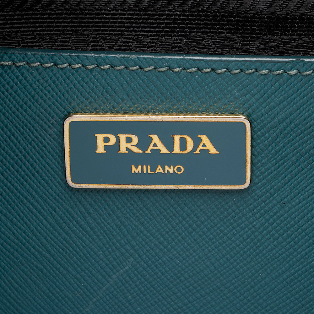 Prada Saffiano Lux Double-Zip Medium Tote (SHF-13593)