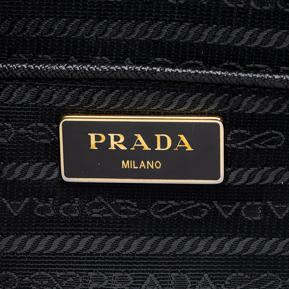 Prada Saffiano Lux Double-Zip Medium Tote (SHF-18147)