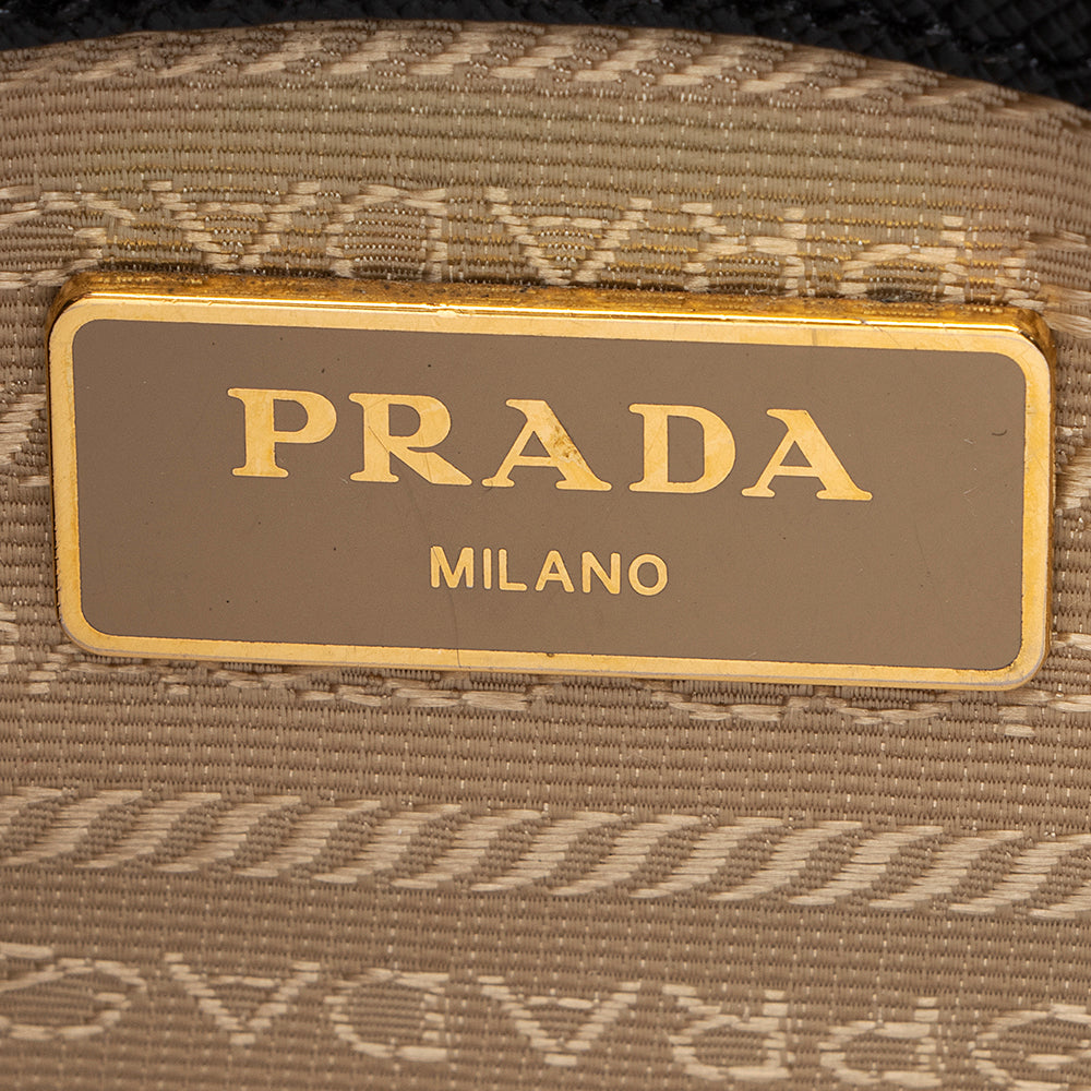 Prada Saffiano Lux Double-Zip Medium Tote (SHF-20631)