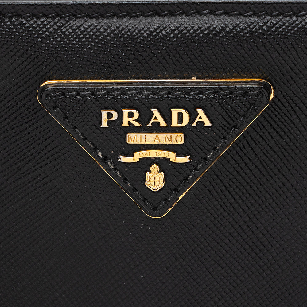 Prada Saffiano Lux Double-Zip Medium Tote (SHF-20631)