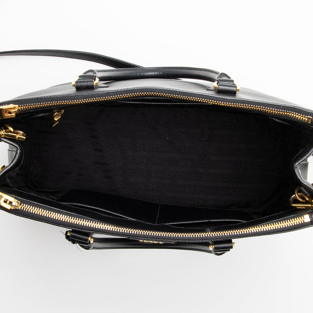 Prada Saffiano Lux Double-Zip Medium Tote (SHF-22264)