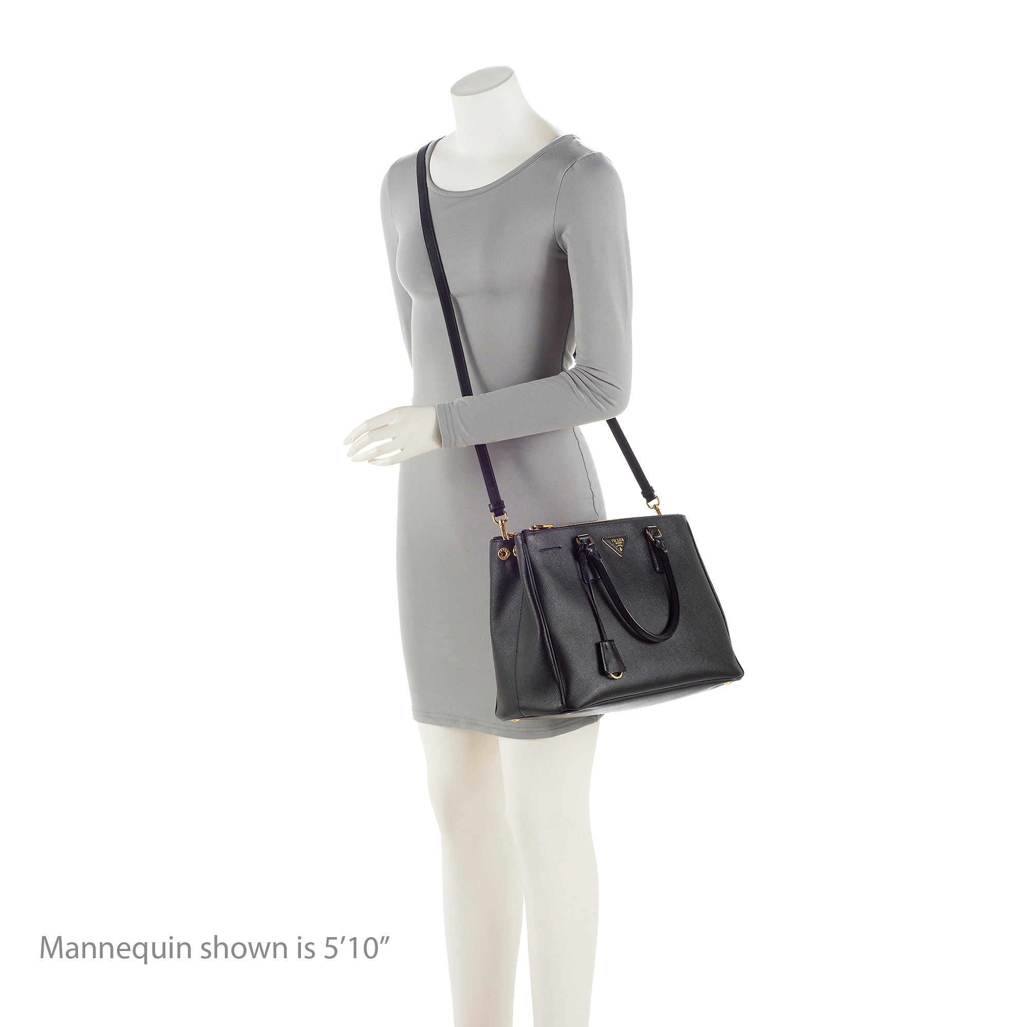Prada Saffiano Lux Double-Zip Medium Tote (SHF-22264)