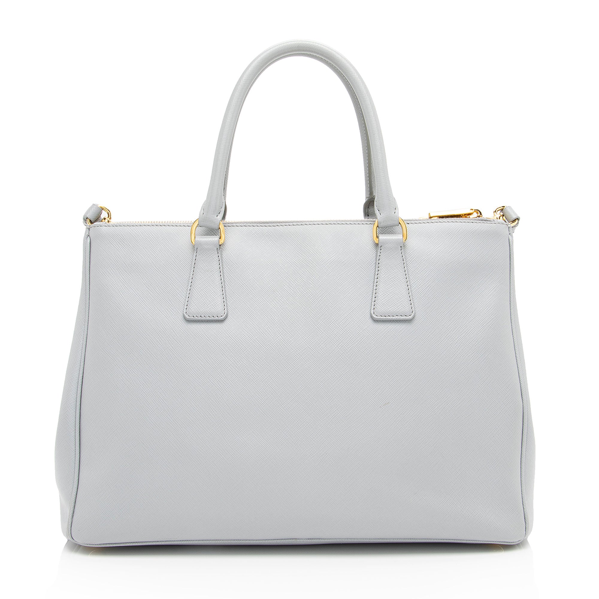 Prada Saffiano Lux Double Zip Medium Tote (SHF-Aob7u3)