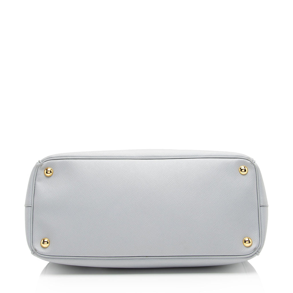 Prada Saffiano Lux Double Zip Medium Tote (SHF-Aob7u3)