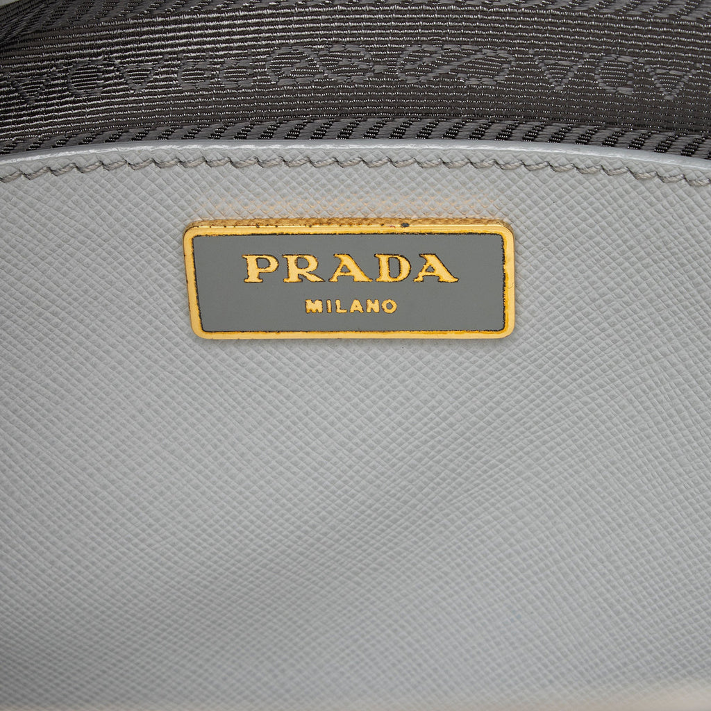 Prada Saffiano Lux Double Zip Medium Tote (SHF-Aob7u3)