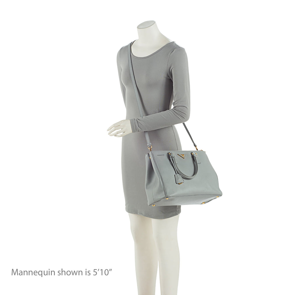 Prada Saffiano Lux Double Zip Medium Tote (SHF-Aob7u3)