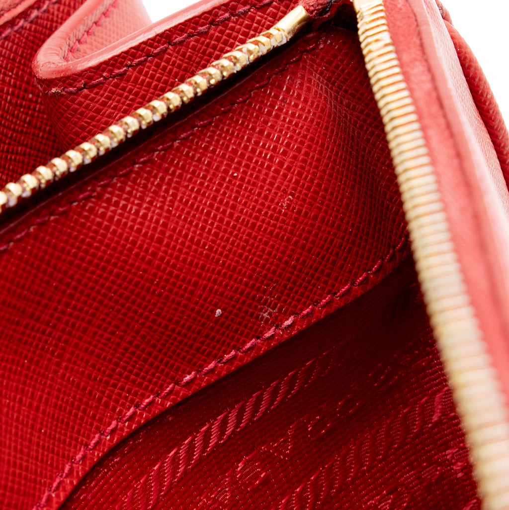 Prada Saffiano Lux Double Zip Medium Tote (SHF-58TlPT)