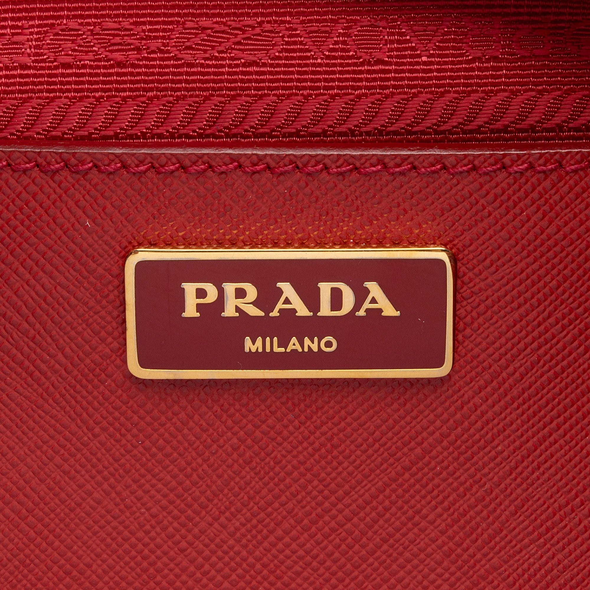 Prada Saffiano Lux Double Zip Medium Tote (SHF-58TlPT)