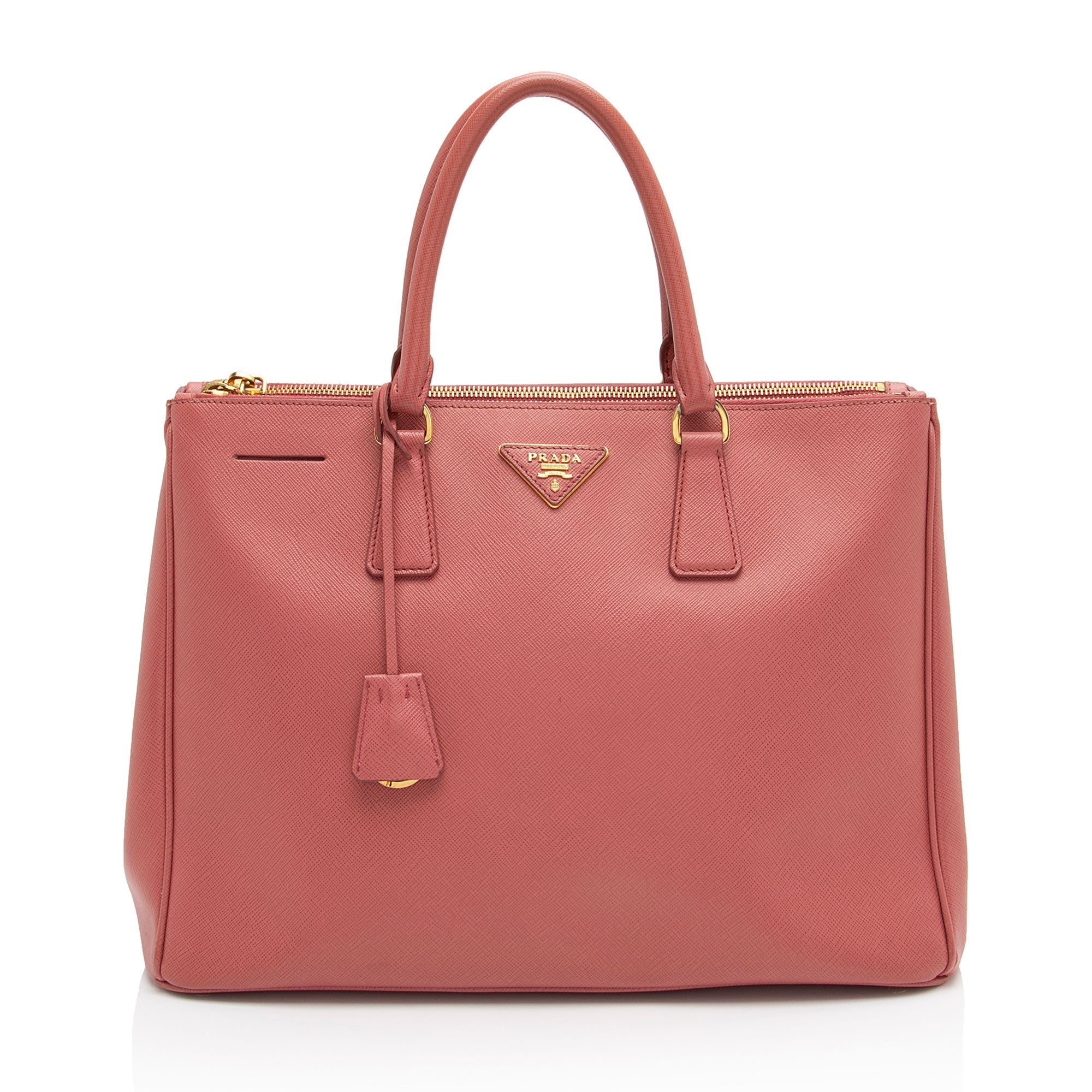 Prada Saffiano Lux Double Zip Medium Tote (SHF-XXyRbs)