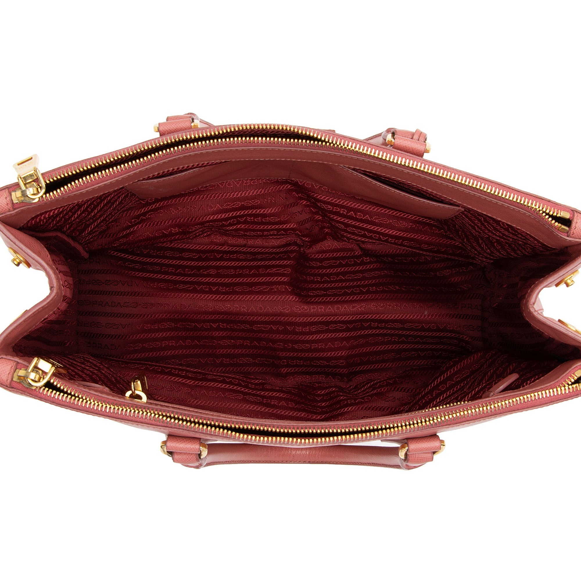Prada Saffiano Lux Double Zip Medium Tote (SHF-XXyRbs)