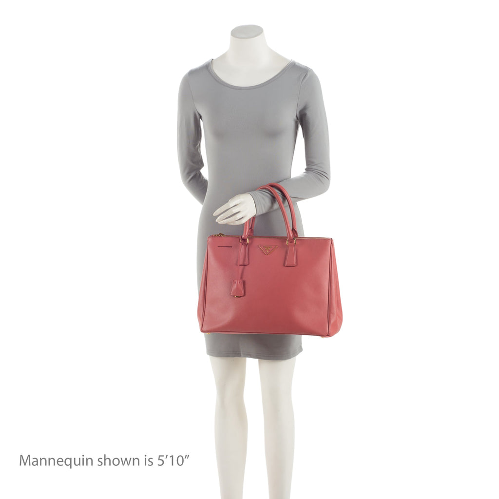 Prada Saffiano Lux Double Zip Medium Tote (SHF-XXyRbs)