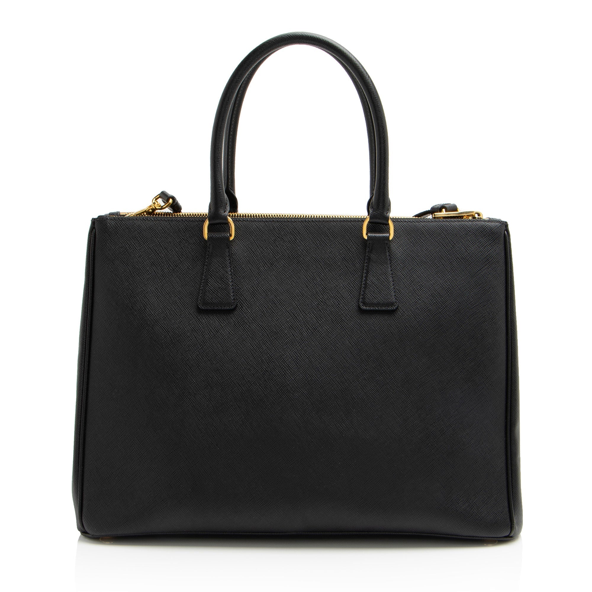 Prada Saffiano Lux Double Zip Medium Tote (SHF-bT2iXS)