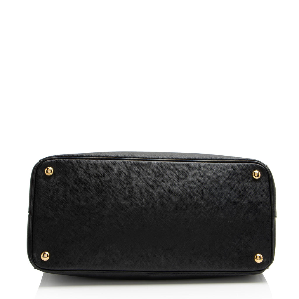 Prada Saffiano Lux Double Zip Medium Tote (SHF-bT2iXS)