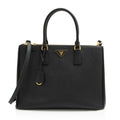 Prada Saffiano Lux Double Zip Medium Tote (SHF-bT2iXS)