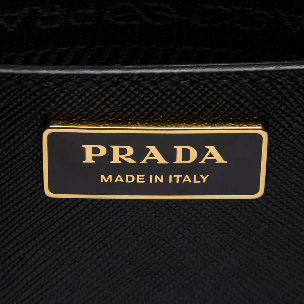 Prada Saffiano Lux Double Zip Medium Tote (SHF-bT2iXS)