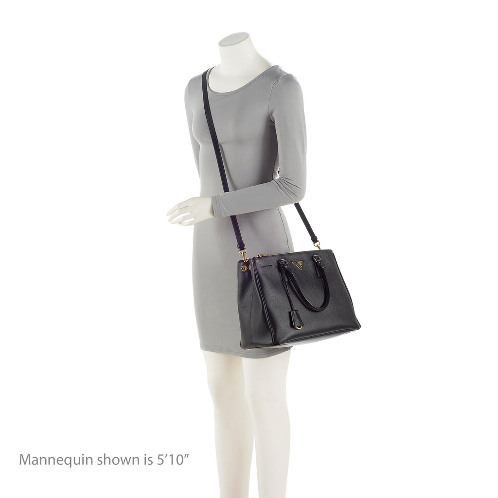 Prada Saffiano Lux Double Zip Medium Tote (SHF-bT2iXS)
