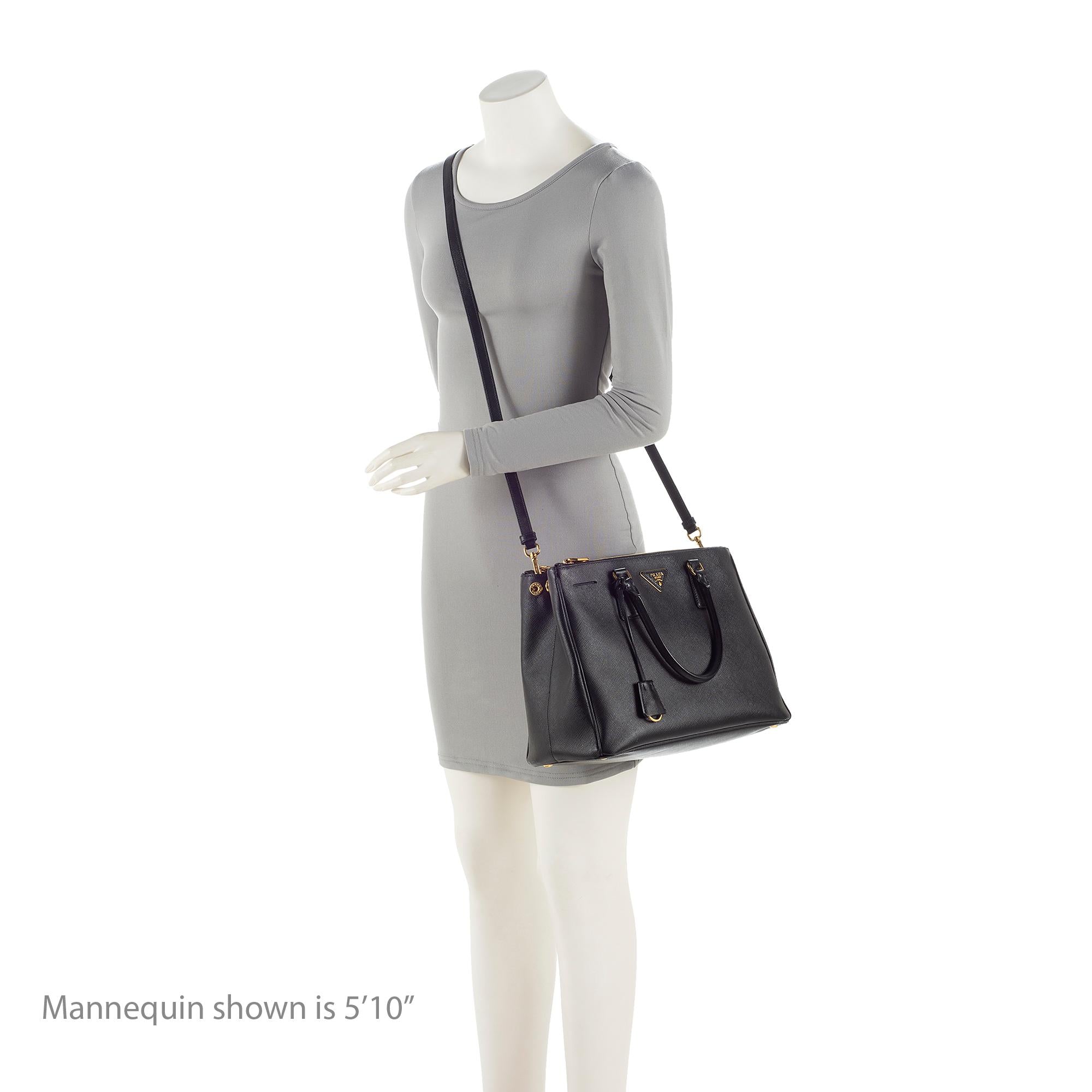 Prada Saffiano Lux Double Zip Medium Tote (SHF-bT2iXS)