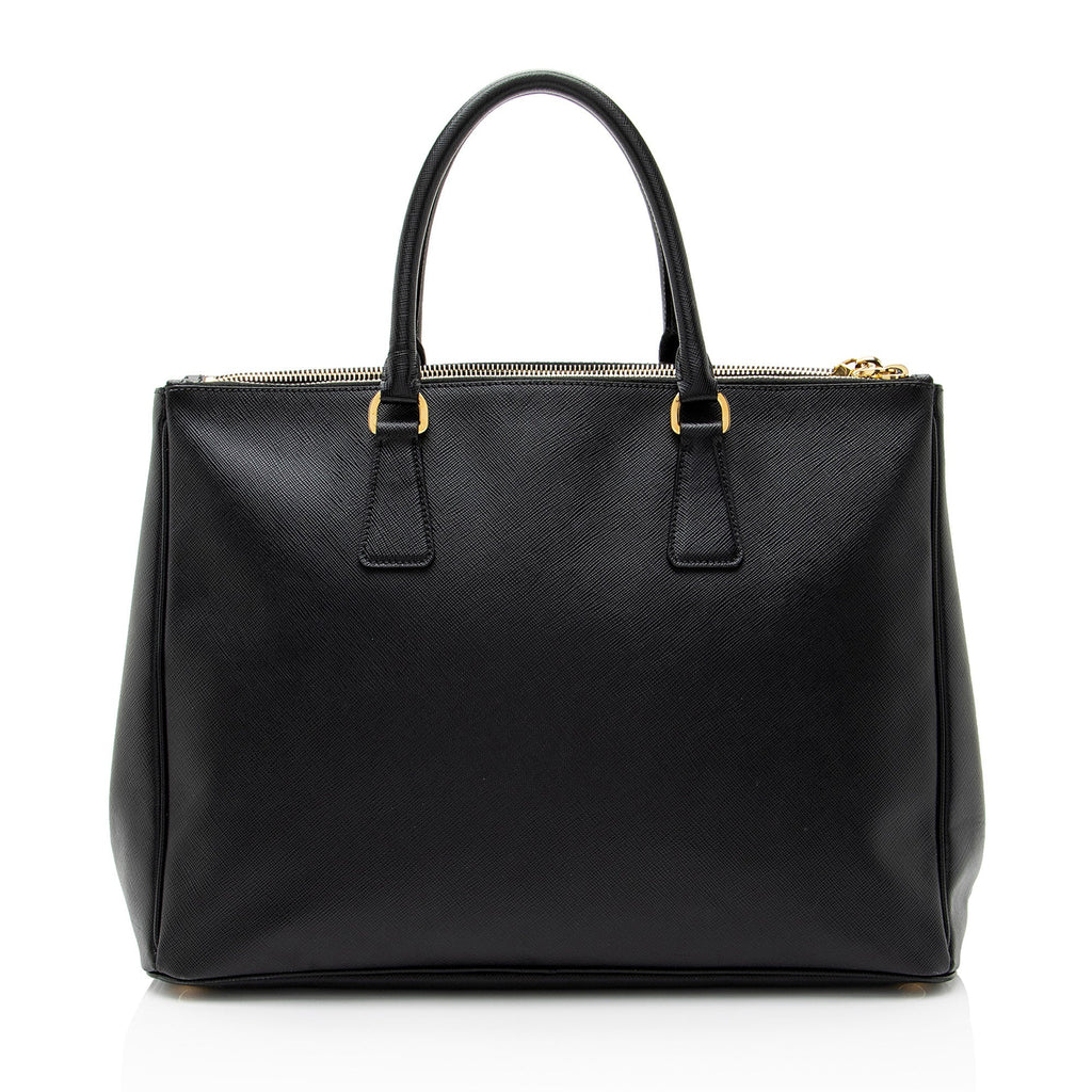 Prada Saffiano Lux Double Zip Medium Tote
