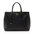 Prada Saffiano Lux Double Zip Medium Tote
