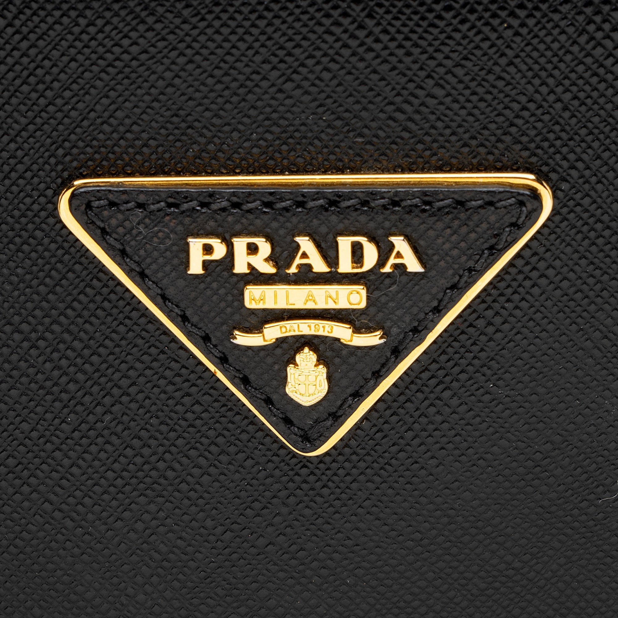 Prada Saffiano Lux Double Zip Medium Tote