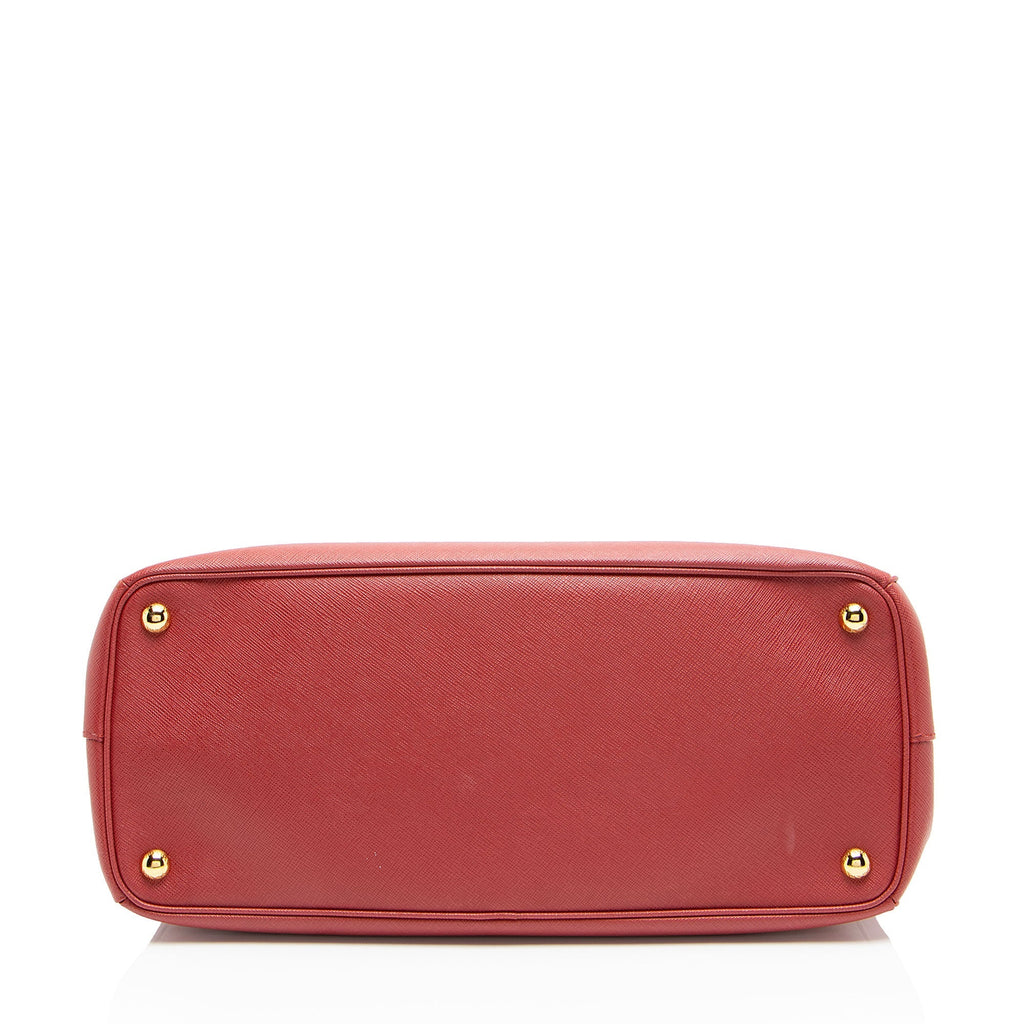 Prada Saffiano Lux Double Zip Medium Tote