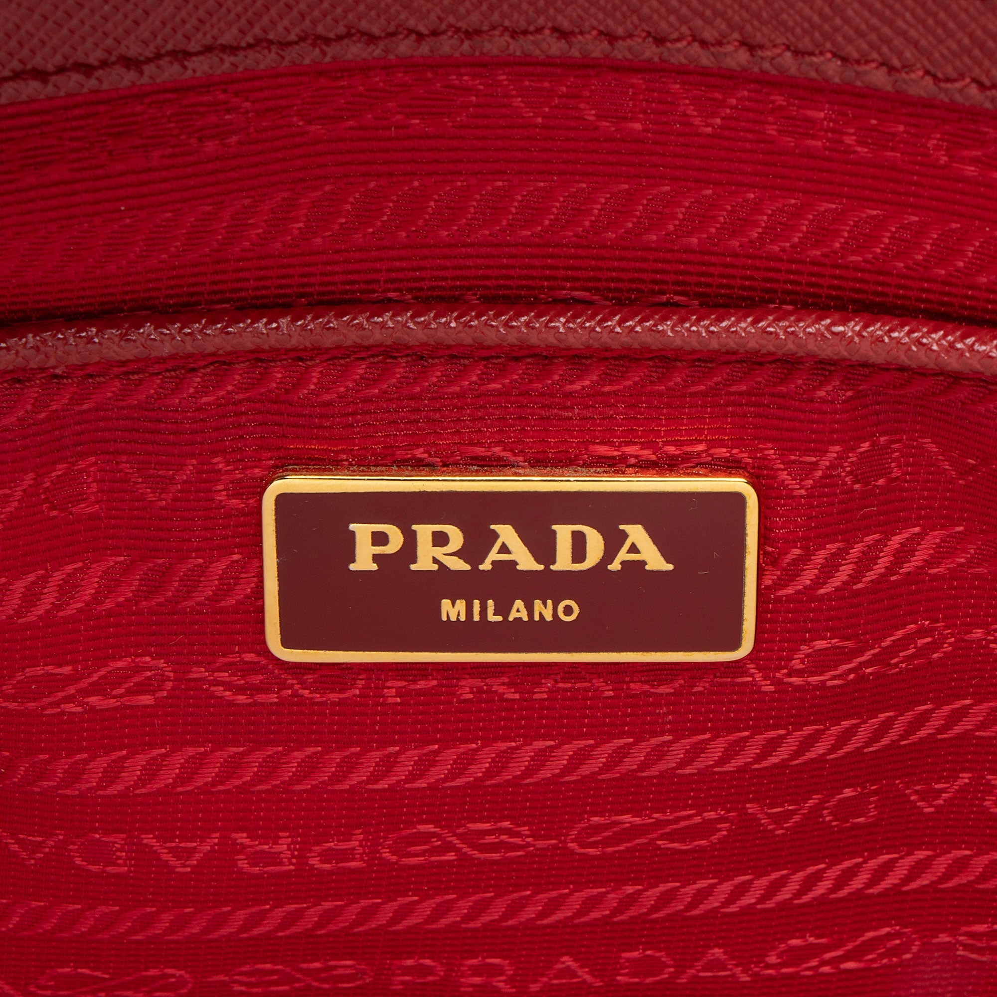 Prada Saffiano Lux Double Zip Medium Tote