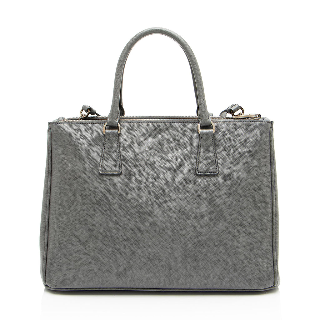 Prada Saffiano Lux Double Zip Medium Tote