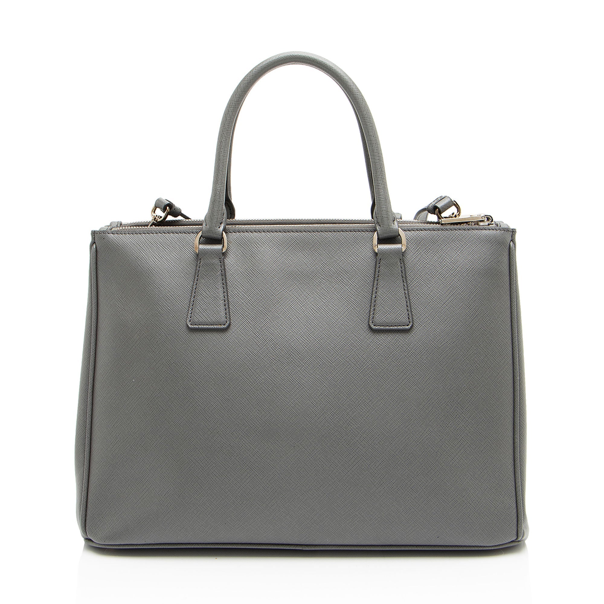 Prada Saffiano Lux Double Zip Medium Tote