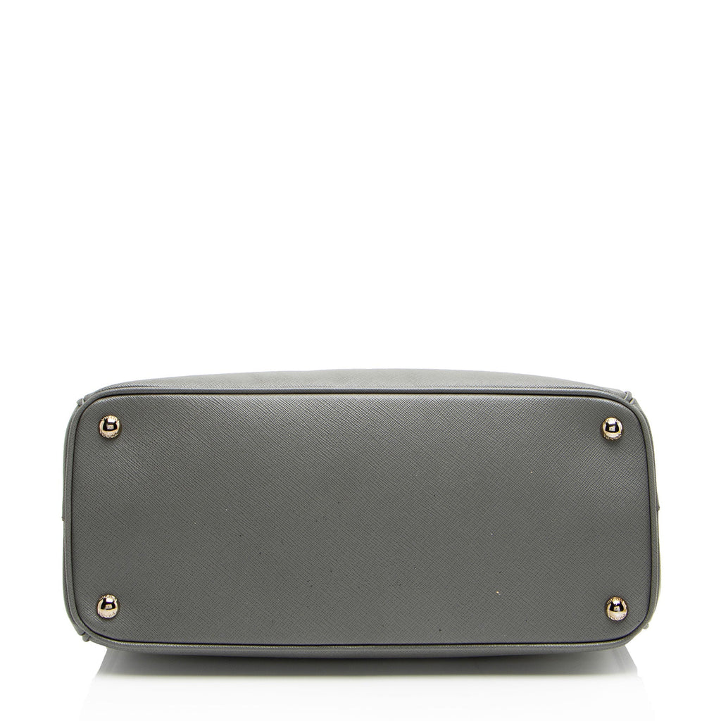 Prada Saffiano Lux Double Zip Medium Tote