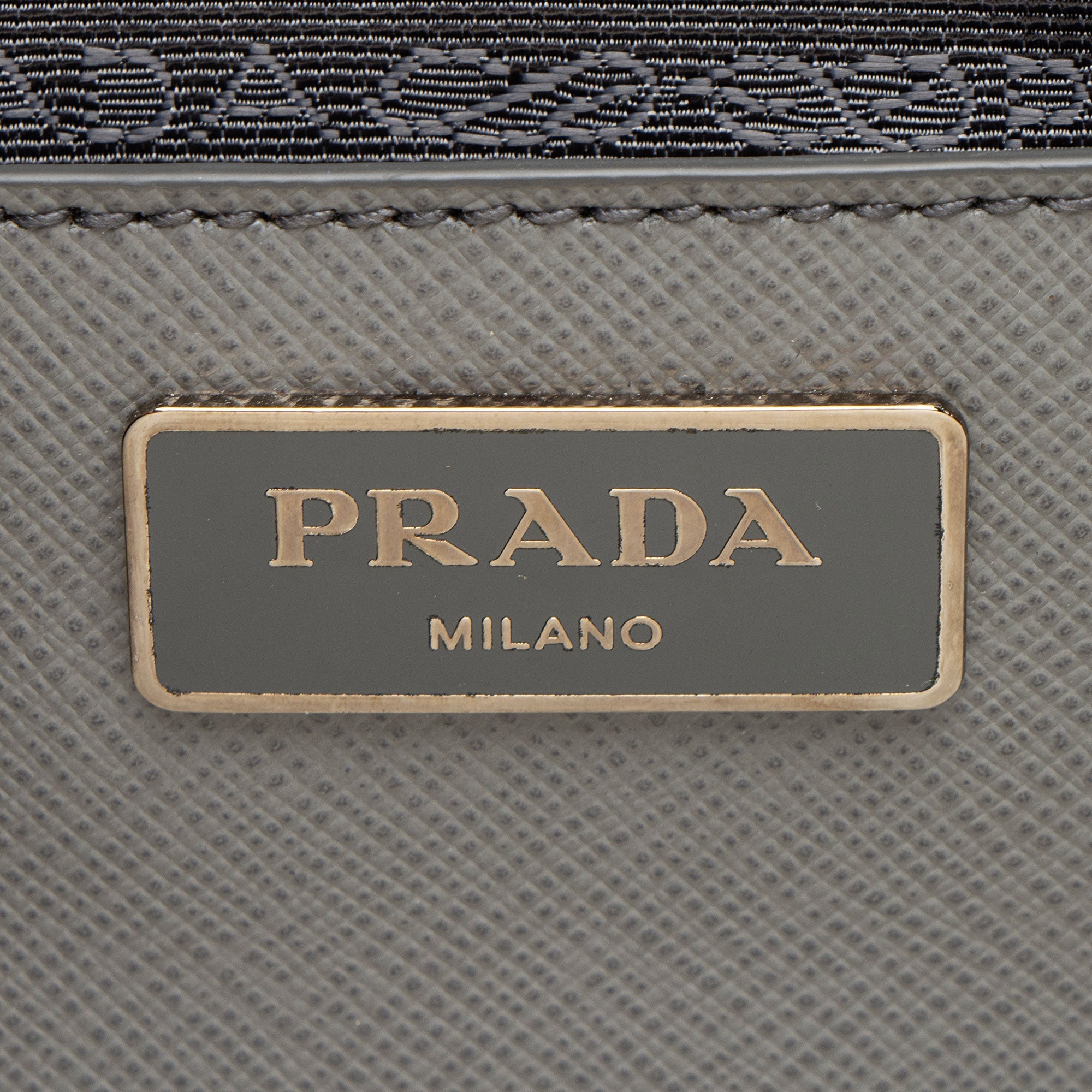 Prada Saffiano Lux Double Zip Medium Tote