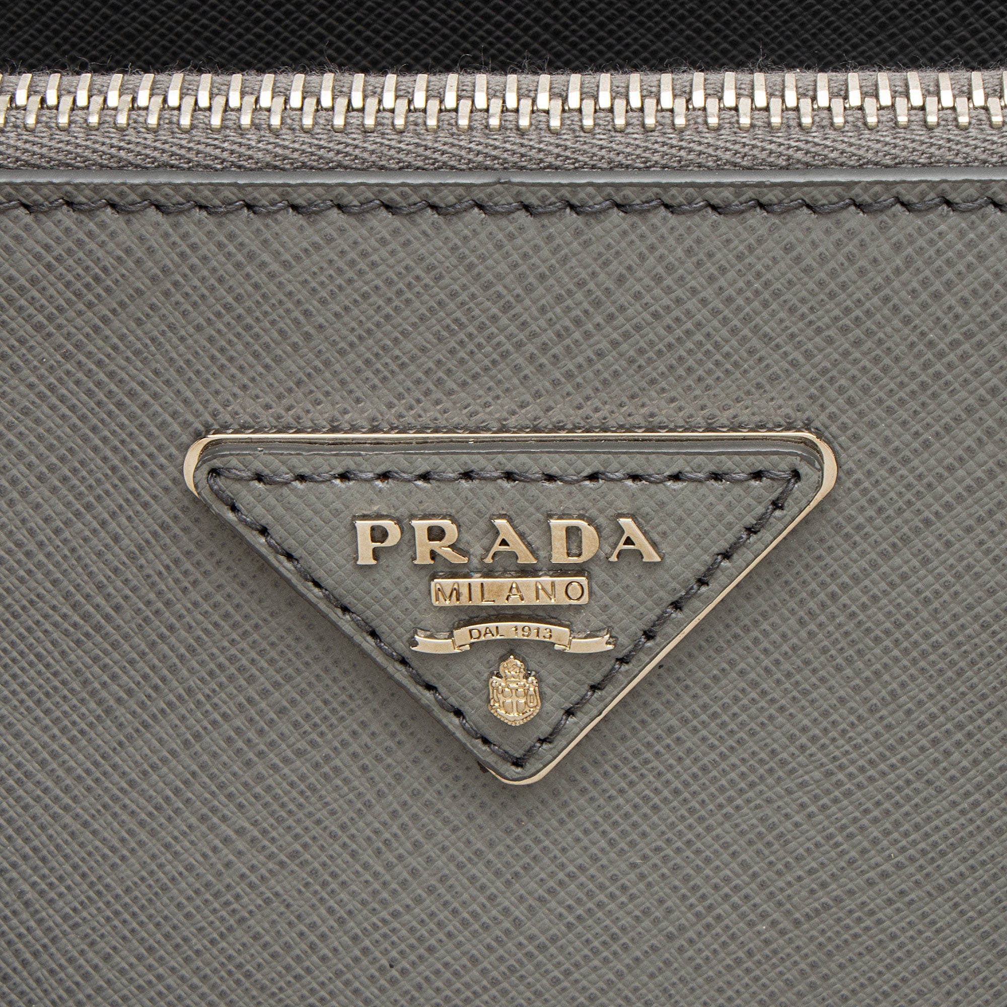 Prada Saffiano Lux Double Zip Medium Tote