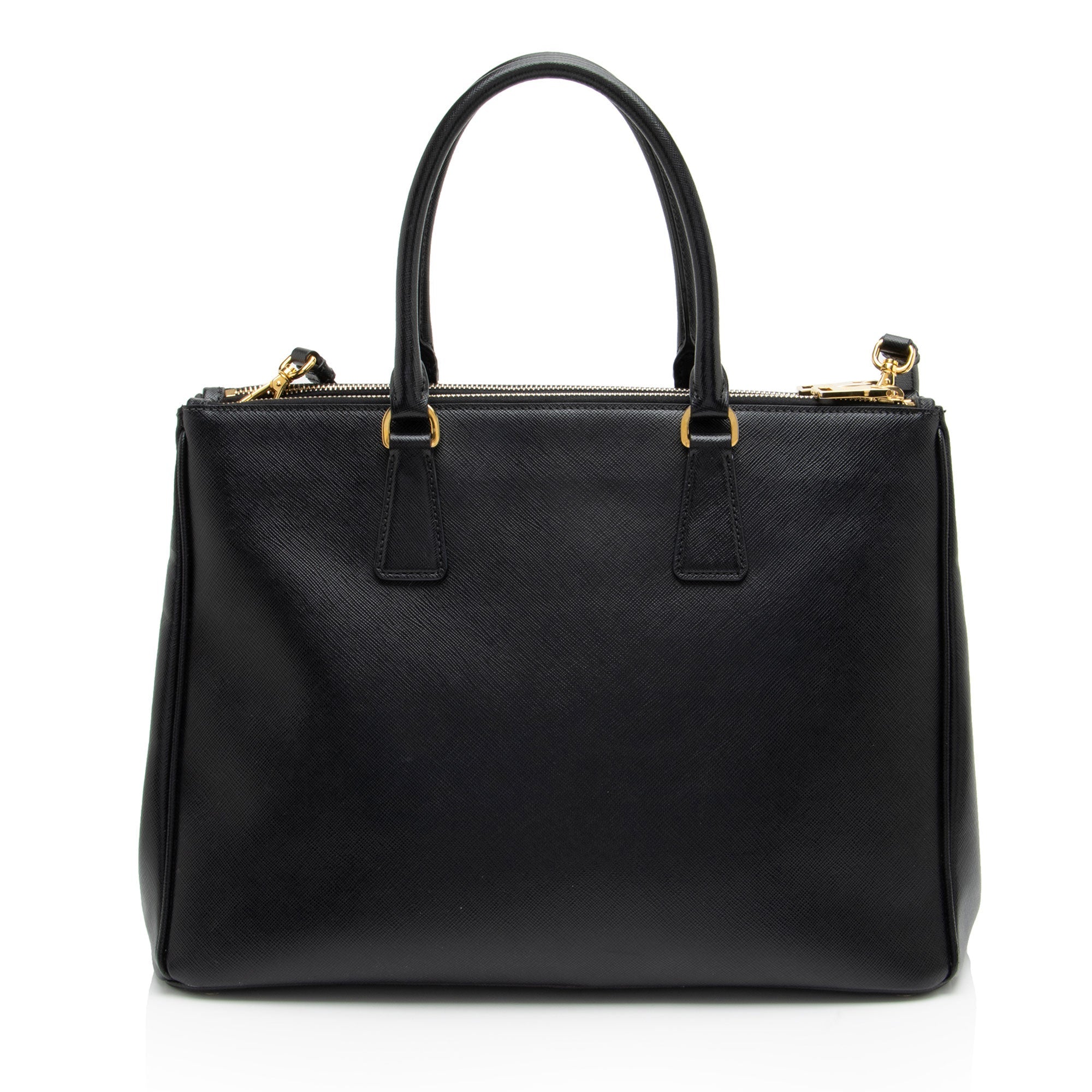 Prada Saffiano Lux Double Zip Medium Tote